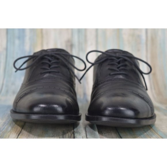 ECCO Melbourne Cap Toe Oxfords Men\'s Size 44 US 10 / 10.5 Black Leather Shoes main image 8